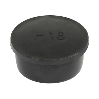 Hutstopfen H16, Ø 30,5 mm, PE, schwarz