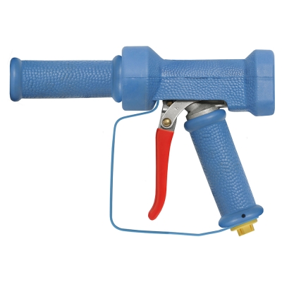 Sprühpistole ST-1200, 1/2" IG, Messing/Edelstahl, Sicherheitsbügel, blau